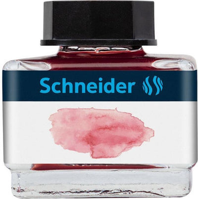 Encrier Schneider pour instruments d'écriture Schneider - contenu 15 ml - rouge pastel - s-6932