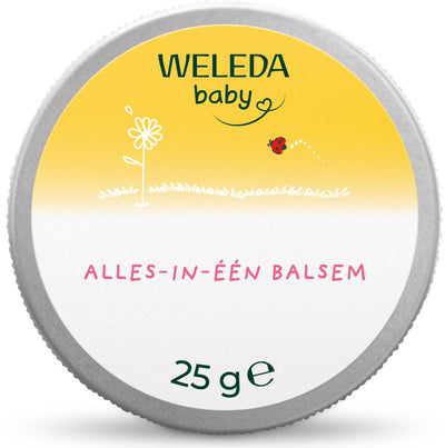 Weleda baume bébé tout-en-un - calendula - nourrit et protège la peau sensible de bébé - ingrédients 100% naturels - 25g