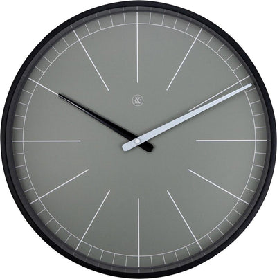 Nexttime nxt gris – horloge murale – 40 cm – métal – gris