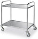 Chariot de service Hendi – acier inoxydable – insonorisant – 2 étagères – 905x585x945 mm