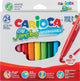 Carioca feutre jumbo maxi assorti 24 pcs | lot de 24 pièces