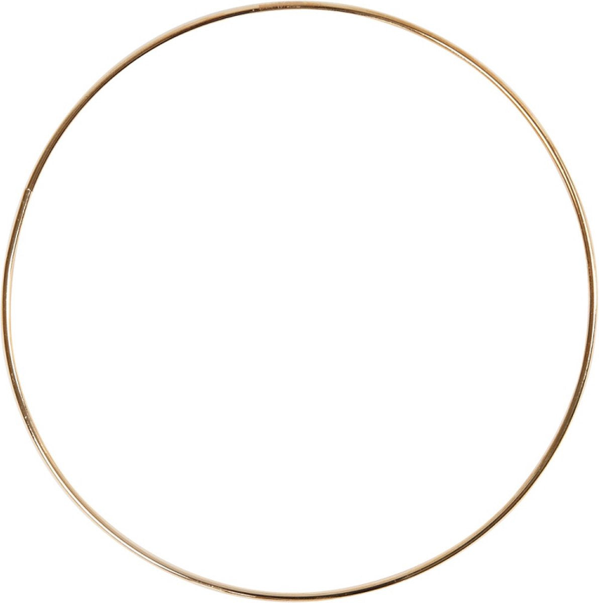 Anneau de fil métallique or, 30 cm