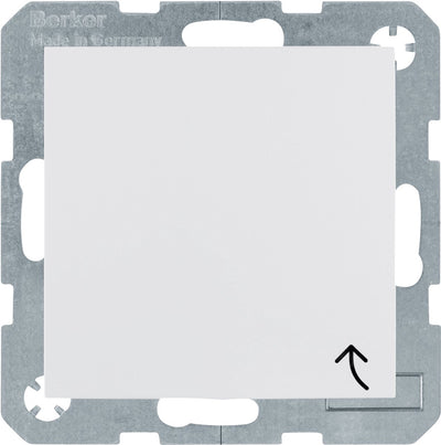 Berker s1 prise murale encastrable (toilette) 1 voie avec couvercle rabattable blanc polaire