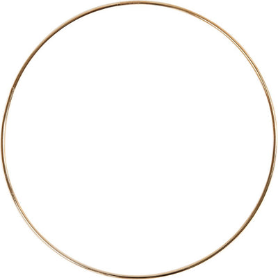 Anneau de fil métallique or, 30 cm