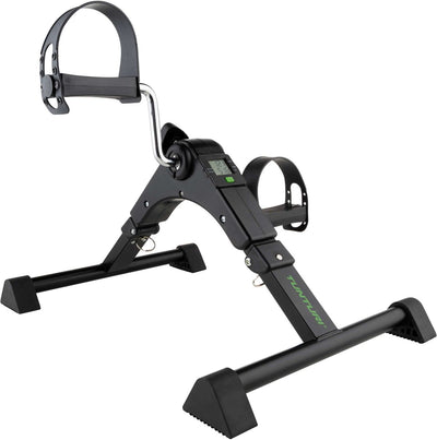 Tunturi Mini Bike Chair Bike - Vélo d'appartement - Mini vélo avec résistance réglable - Vélo d'entraînement à freinage magnétique - Vélo de bureau - Noir