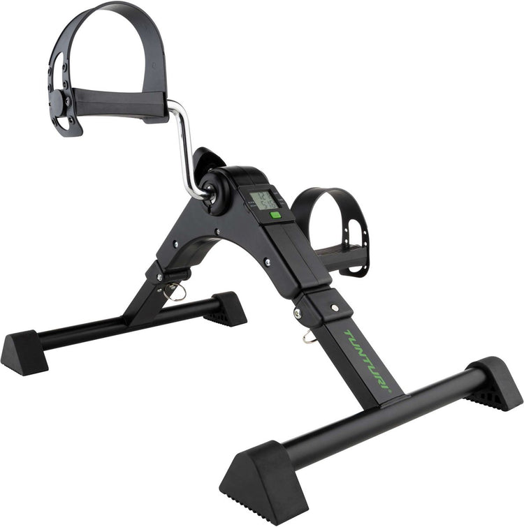 Tunturi Mini Bike Chair Bike - Vélo d'appartement - Mini vélo avec résistance réglable - Vélo d'entraînement à freinage magnétique - Vélo de bureau - Noir