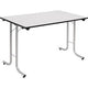 Table rabattable sodematub ft127tpmr-j500 rectangulaire grise