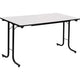 Table rabattable sodematub ft147tpmr-j100 rectangulaire grise