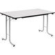 Table rabattable sodematub ft147tpmr-j500 rectangulaire grise