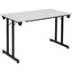 Table rabattable sodematub ft127tpmu-9100 rectangulaire gris
