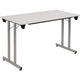 Table rabattable sodematub ft127tpmu-9500 rectangulaire gris