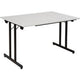 Table rabattable sodematub ft128tpmu-9100 rectangulaire grise