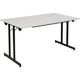 Table rabattable sodematub ft148tpmu-9100 rectangulaire grise