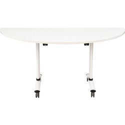 Table rabattable sodematub fthv3168d-q800 demi-ronde blanc