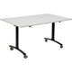 Table rabattable sodematub fthv3148r-r400 rectangulaire grise