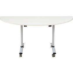 Table rabattable sodematub fthv3168d-q500 demi-ronde blanc