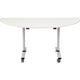 Table rabattable sodematub fthv3168d-q500 demi-ronde blanc
