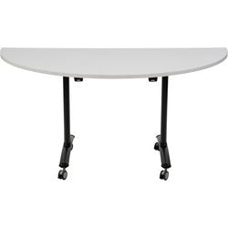 Table rabattable sodematub fthv3168d-r400 demi-ronde gris