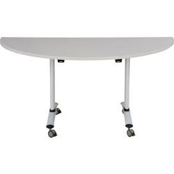 Table rabattable sodematub fthv3168d-r500 demi-ronde gris