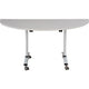 Table rabattable sodematub fthv3168d-r500 demi-ronde gris