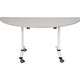 Table rabattable sodematub fthv3168d-r800 demi-ronde gris