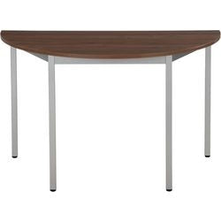 Table sodematub ft126dero-5515 demi-ronde noyer