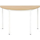 Table sodematub ft126dero-bc1c demi-ronde chêne marron