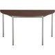 Table sodematub ft147dero-5515 demi-ronde noyer