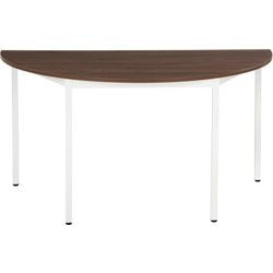 Table sodematub ft147dero-5c1c demi-ronde noyer