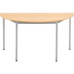 Table sodematub ft147dero-b515 demi-ronde chêne marron