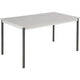 Table sodematub ft148rect-9213 rectangulaire grise
