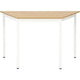 Table sodematub ft126trap-bc1c chêne trapézoïdal marron