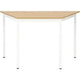 Table sodematub ft147trap-bc1c chêne trapézoïdal marron