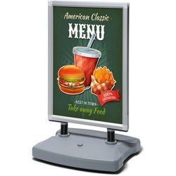 Panneau de signalisation Showdown wtr50x70 aluminium argent