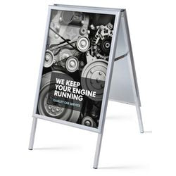 Panneau de trottoir showdown zp50x70g32me aluminium argent