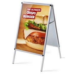 Panneau de signalisation showdown zp50x70r32me aluminium argent