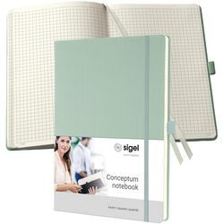 Bloc-notes Sigel Co680 couverture rigide vert menthe
