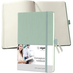 Bloc-notes Sigel CO682 couverture rigide vert menthe