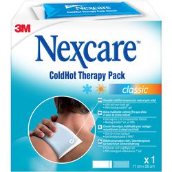 Compresse chaude et froide nexcare classic 26 x 11 cm bleu, blanc