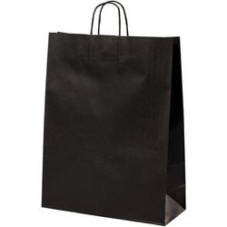 Sac en papier m noir 15,7 l 320x120x410 mm
