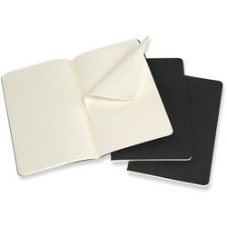 Carnet Moleskine l noir pack de 3