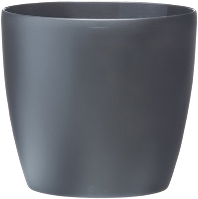 Elho brussels roues rondes 47 - grand pot de fleurs pour l'intérieur - 100% plastique recyclé - ø 46,5 x h 43,5 cm - anthracite