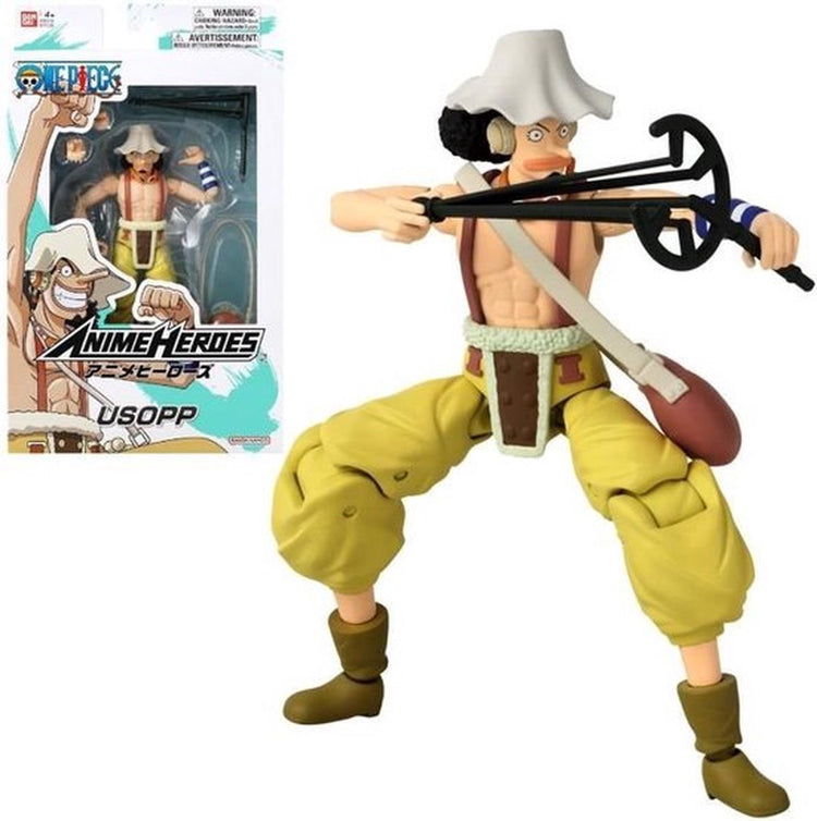 Bandai - héros d'anime - one piece - figurine de héros d'anime 17 cm - usopp - 37005