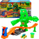 Hot Wheels Monster Trucks Vaincre le monstre muté - Coffret de jeu avec voiture jouet et slime