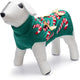 Beeztees Pull de Noël cannes de bonbon - pull pour chien - polyester - vert - m- 33 cm