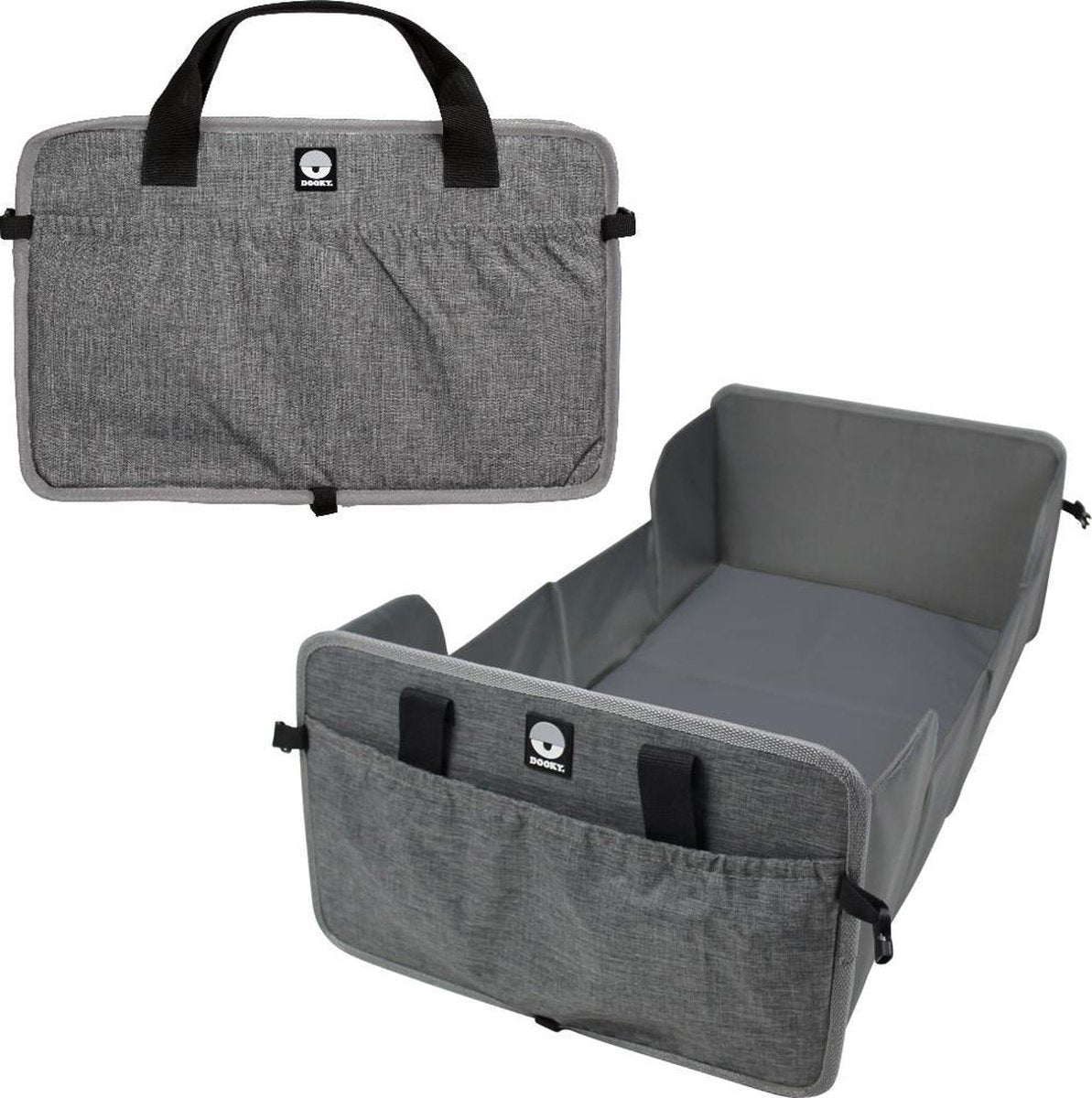 Dooky traveler - lit de voyage - pliable - 0-6 mois - gris mélange