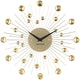 Karlsson horloge murale sunburst - cristal, or - moyen - ø30cm - scandinave