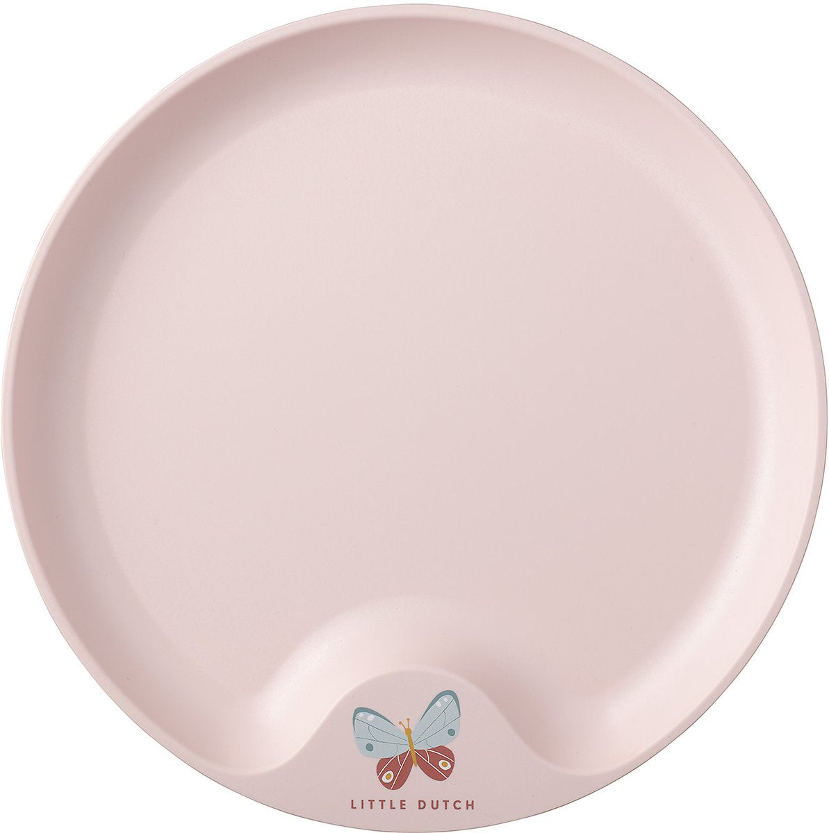 Mepal mio assiette pour enfants little dutch - passe au micro-ondes - avec poignée - vaisselle pour enfants - fleurs papillons