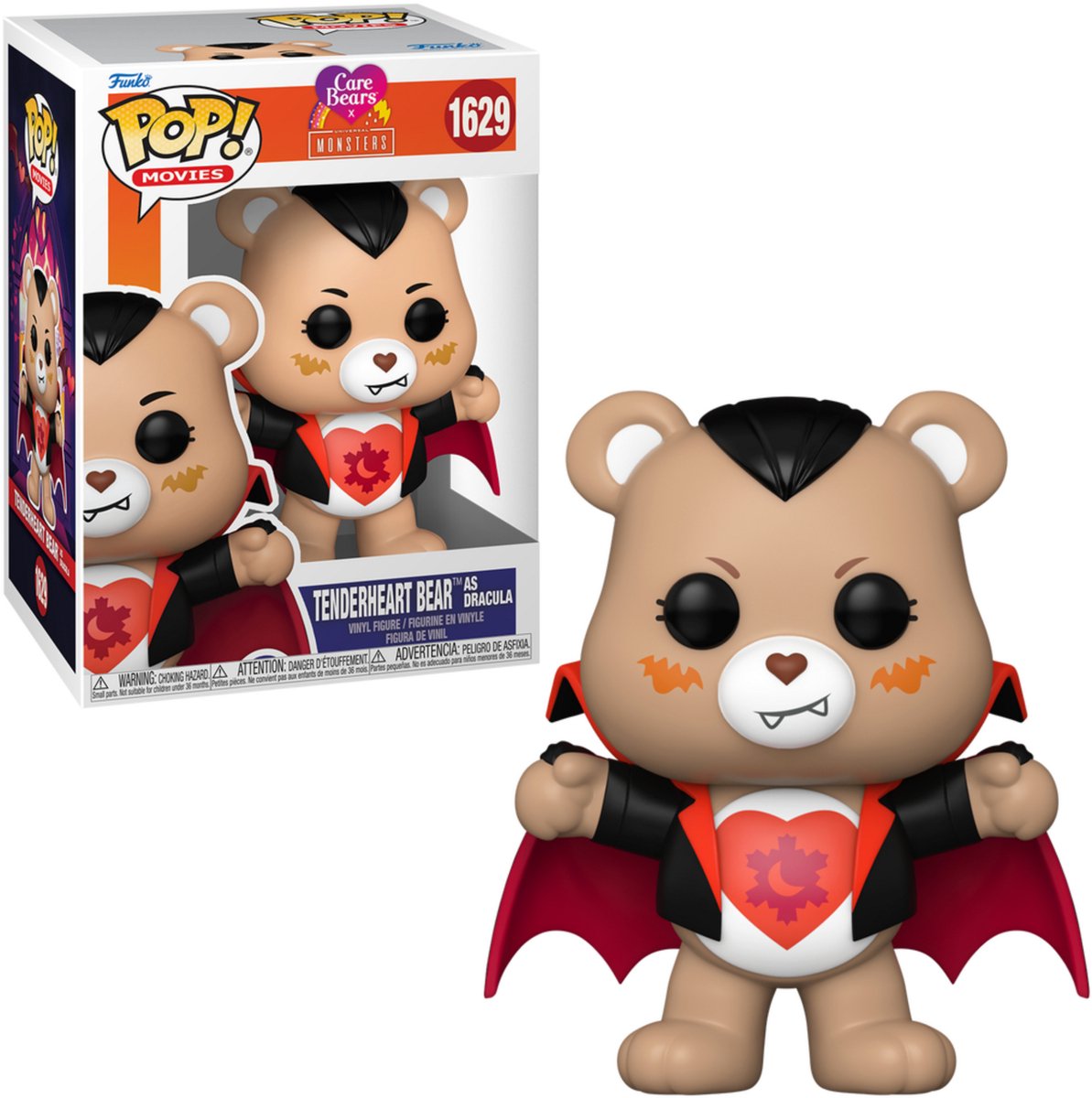 Funko Care Bears Care Bears x Universal Monsters - Ours tendre cœur comme Dracula figurine en vinyle 1629 pop ! multicolore