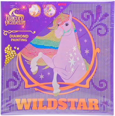 Canenco licorne académie - toile de peinture diamant - 29 x 29 cm